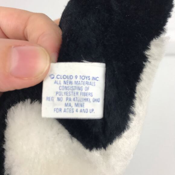 Vtg Cloud 9 Dan Brechner Orca Killer Whale Plush 13'' 80s Ocean Stuffed Animal - Picture 9 of 9